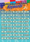 Making sense of exam Keywords laminated A4 sheet